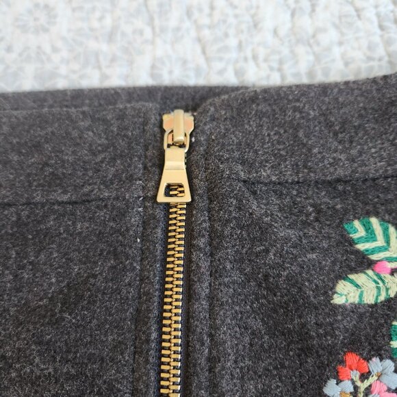 Vintage Loft Floral  Zipper Front Skirt, Size 4 - Picture 3 of 9